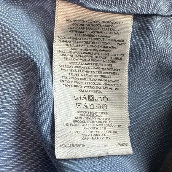 Brooks Brothers Men's 9" Advantage Chino® Pleated Front Shorts Size W48 Dk. Grey - Picture 11 of 13